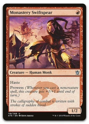 Monastery Swiftspear #118 (NM) Khans of Tarkir KTK Magic MTG - Image 1 of 2