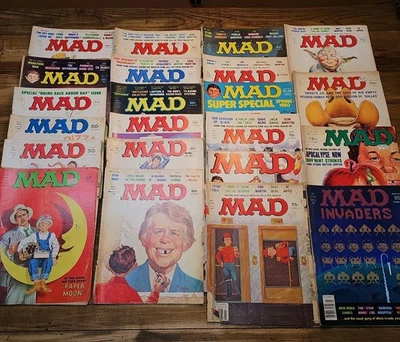 1970's Mad Magazine Lot Of 22 • Retro Magazines Collection  - Image 1 of 4