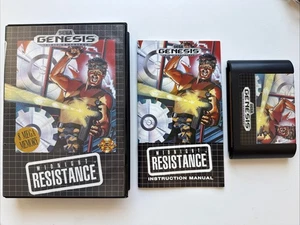 NICE! Midnight Resistance Sega Genesis Complete in Box CIB Cartridge Manual Box - Picture 1 of 10