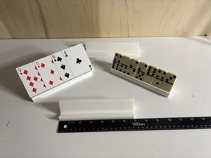 Domino Holder Trays/Racks Set of 43D Print Wide 6.75x1.25x1.25 White - Picture 1 of 5