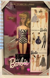 Original 1959 Barbie Doll 35th Anniversary Special Edition 1993 Mattel 11590 Box - Picture 1 of 4