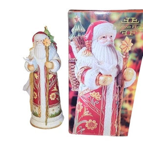 Fitz And Floyd Bianco Ceramic Santa Figurine 16" Christmas w/box - Picture 1 of 9