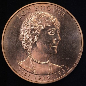2014 Lou Hoover Presidential First Spouse US Mint Medal Bronze 34mm - Picture 1 of 2