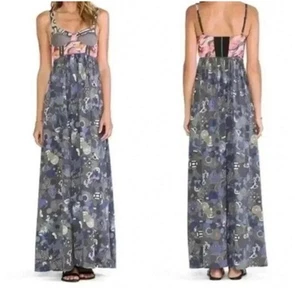 Maaji Gallop Bustier Horse Girl Equestrian Country Western Maxi Dress Medium - Picture 1 of 11