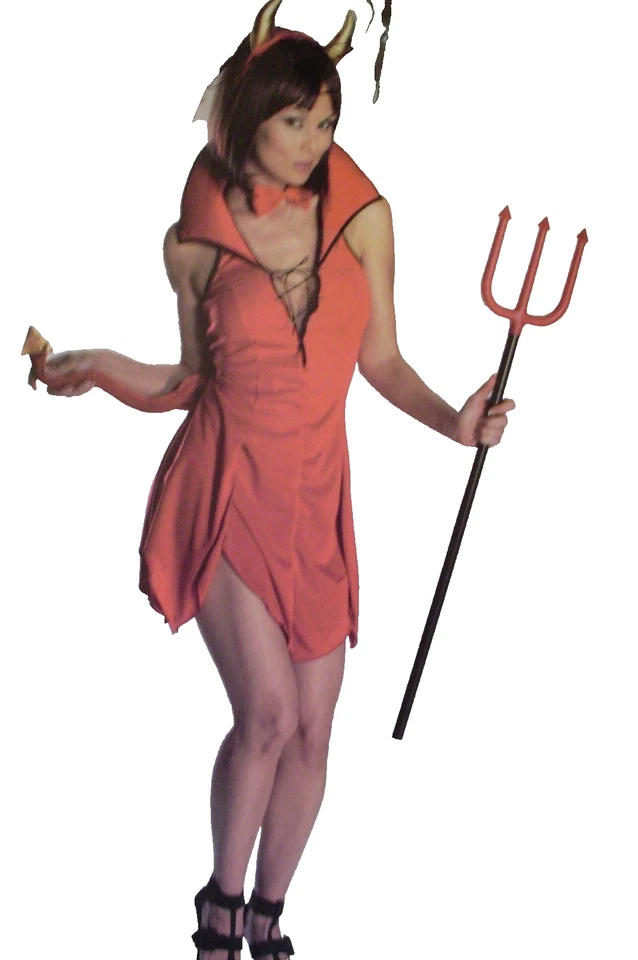 VESTIDO SEXY FEMININO "LIL DEVIL" FANTASIA TAMANHO PEQUENO - Imagem 1 de 1