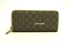 OROTON MULTI POCKET ZIP AROUND MILK TAUPE JACQUARD BNIB - Picture 1 of 5