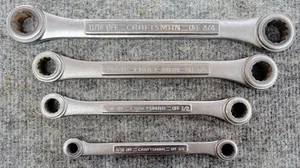 4 Craftsman 12 Point Ratcheting Box End SAE VA Series Wrenches - Picture 1 of 4