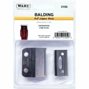 Hojas cortadoras de calvicie WAHL FIVE STAR 6 X 0 # 2105 hechas en EE. UU. - Imagen 1 de 4