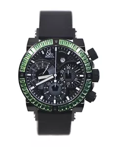 Jacob & Co Epic 2 Emerald Chronograph Stainless Steel Watch E2CBR - Picture 1 of 5