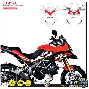 Grafiche adesive complete compatibili moto DUCATI Multistrada 1200 2010 2014 ZL - Picture 1 of 1