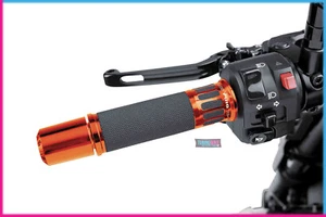 PUIG POIGNEES RACING POUR KYMCO NEW DOWNTOWN 350i 15-18 ORANGE -123MM - Photo 1/1