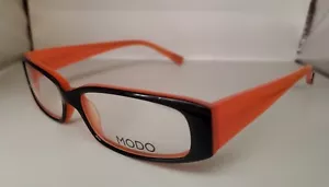 Montatura occhiali da vista Modo MOD 5015 rettangolare full rim 52-13-135 nero arancione nuovi senza etichette - Foto 1 di 7