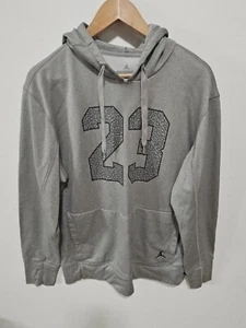 Nike Air Jordan Gray Pullover Hoodie Mens Size XL - Picture 1 of 6