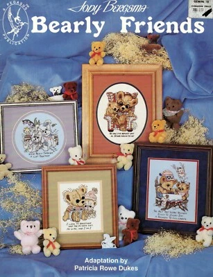 Bearly Friends 7 Cross Stitch Patterns By Pegasus - Image 1 of 3