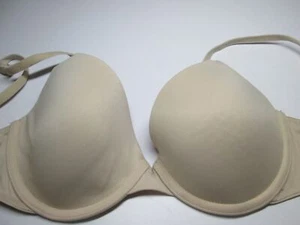 Victoria Secret Sujetador Talla 32C Beige Con Aros Ligeramente Forrado Camiseta Ajustable - Imagen 1 de 6