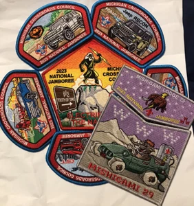 MISHIGAMI Lodge 29 & Michigan Crossroads Council 2023 National jamboree Set - Picture 1 of 9