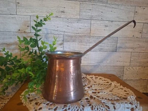 Vintg. Copper Engraved Turkish Coffee Pot, Cottage core, Grandma chic,... - Picture 1 of 10