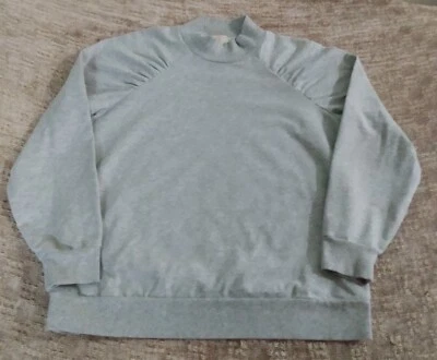 Женский пуловер Michael Kors свитер серый плиссированный с длинным рукавом ложный вырез большой - Изображение 1 из 4