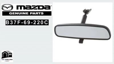 MAZDA OEM B37F-69-220C MX-5 Miata CX-7 RX-8 CX-9 2 3 5 Room Rear View Mirror JDM - Image 1 of 4
