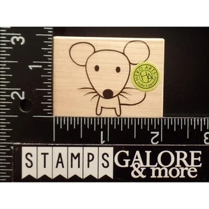 HERO ARTS RUBBER STAMPS E6197 MOUSE MICE BIG HEAD ANIMAL #T34 - Picture 1 of 2