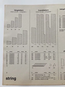 Regalelement Hängeleiter Weiß 25/18 String - Bild 1 von 3