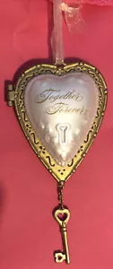 Hallmark Key to my Heart Together Forever Picture Frame Christmas Ornament NOS - Picture 1 of 24