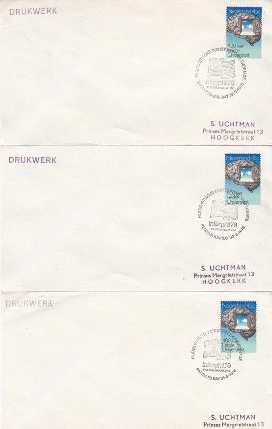 Netherlands - INTERPHIL '76, Philedelphia, USA (6no. SC's) 1976 - Image 1 of 2