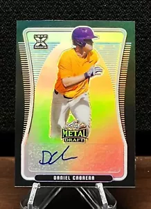 DANIEL CABRERA 2020 Leaf Metal Draft Green Refractor Rookie Card Auto #/15 π - Picture 1 of 3
