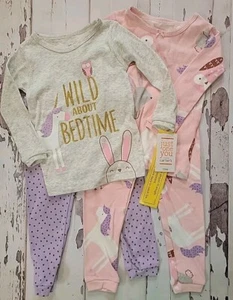 Carter's Just One You 4-PC Pajama Set UNICORN Animals Cotton Long Sleeve Cotton - Picture 1 of 10