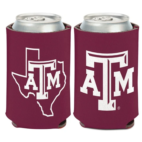 Texas A&M Aggies Can Cooler Two Sided Design NCAA Collapsible Koozie Cover
