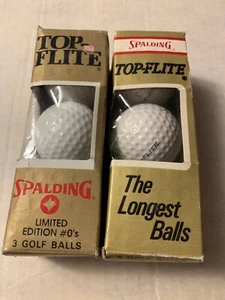Vintage Spalding Top-Flite Golf Balls 2 boxes(6) balls in total - Picture 1 of 3