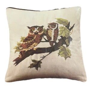 Creative Needlecraft Owl Mates 1973 14”x14” kit de almohada artesanal vintage Avon nuevo - Imagen 1 de 3
