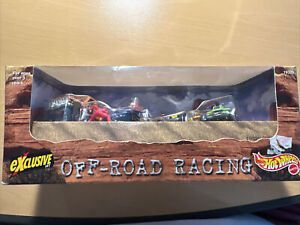 1997 Hot Wheels Exclusive OFF-ROAD RACING 4 Vehicle-Set Chevy Truck, Jeep, Quad