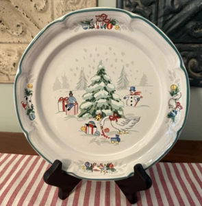 International China Country Christmas 11" Dinner Plate New Vintage #8966 - Picture 1 of 5