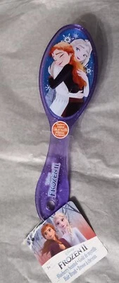  Disney Frozen II Arándano Perfumado | Cepillo de Pelo Paleta Ovalado de 7” | Elsa Anna Foto 1 de 4