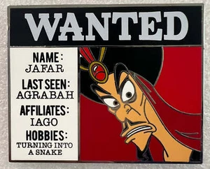 Jafar Wanted Poster Aladdin LE 500 Cast Disney Pin L04 - Picture 1 of 2