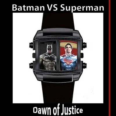 Nuevo Reloj Analógico Batman vs SUPERMAN Dawn of Justice Doble Hora Para Hombre Nuevo en Caja Foto 1 de 4