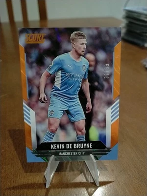 CARD SCORE FIFA 2021/22 PANINI MANCHESTER CITY #182 DE BRUYNE /99 ORANGE - Imagen 1 de 2