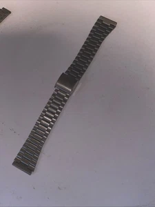 Vintage 17.5 mm Stainless Steel Classic Watch Band Adjustable 6” Long - Picture 1 of 3