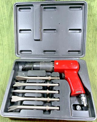 Chicago Pneumatic CP7150 Air Hammer w/ Bits & Case - Tested - Image 1 of 4