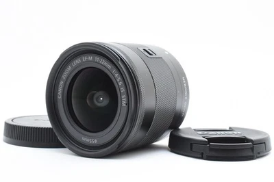 Lente zoom Canon EF-M 11-22mm F/4-5.6 IS STM con tapas [Excelente] de Japón - Imagen 1 de 4