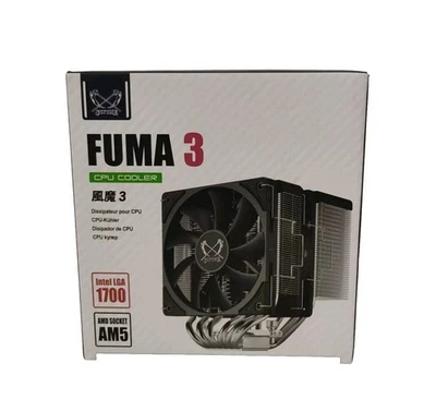 Scythe Fuma 3 CPU Air Cooler, Intel LGA1700, LGA1151, AMD Am5/Ryzen 120mm, Dual - Image 1 of 3