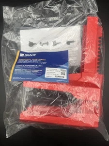 NEW Brady 45345 BS08A-RD 4-Legged Lockout for 2"-8" Ball Valves, RED Poly - Picture 1 of 5