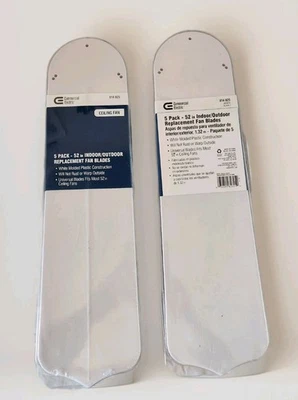2 - Commercial Electric 814825 Fan Blades Outdoors- Indoor White, 52 in (5-Pack) - Image 1 of 4