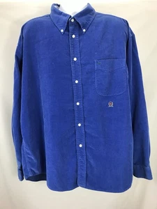Camisa Tommy Hilfiger Para Hombre 2XL Manga Larga Pana Azul Abotonada Informal - Imagen 1 de 24