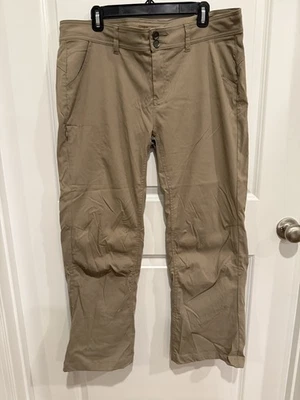Pantalones convertibles Prana Halle para mujer talla 16 elásticos bolsillos de senderismo ligeros  Foto 1 de 4