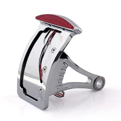 12V Side Mount License Plate LED Tail Brake Light Fits for Honda Yamaha Kawasaki - Imagem 1 de 4