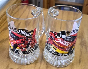 1996 NASCAR Collector's Edition Slim Jim Racing Team Glas Bier Stein 2er Set - Bild 1 von 3