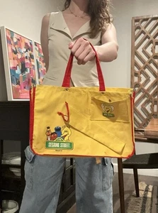 Vintage 1980’s Sesame Street Purse Bag Tote - Picture 1 of 9