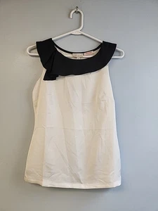 Scandal Collection The Limited weißes ärmelloses Top schwarz Rüschen Damen XS - Bild 1 von 7